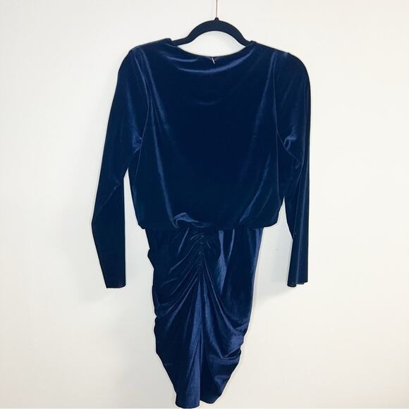 MISA Velvet Ophelie Sheath Navy Mini Dress Size S / Small - Picture 10 of 10